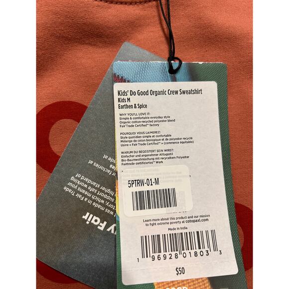 NWT Cotopaxi Kids’ Do Good Sweatshirt, Size 10/12 - Picture 5 of 6